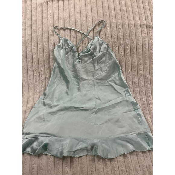 Victoria's Secret Other - Victorias Secret Lingerie Dress Women’s Size Medium Blue Night Gown